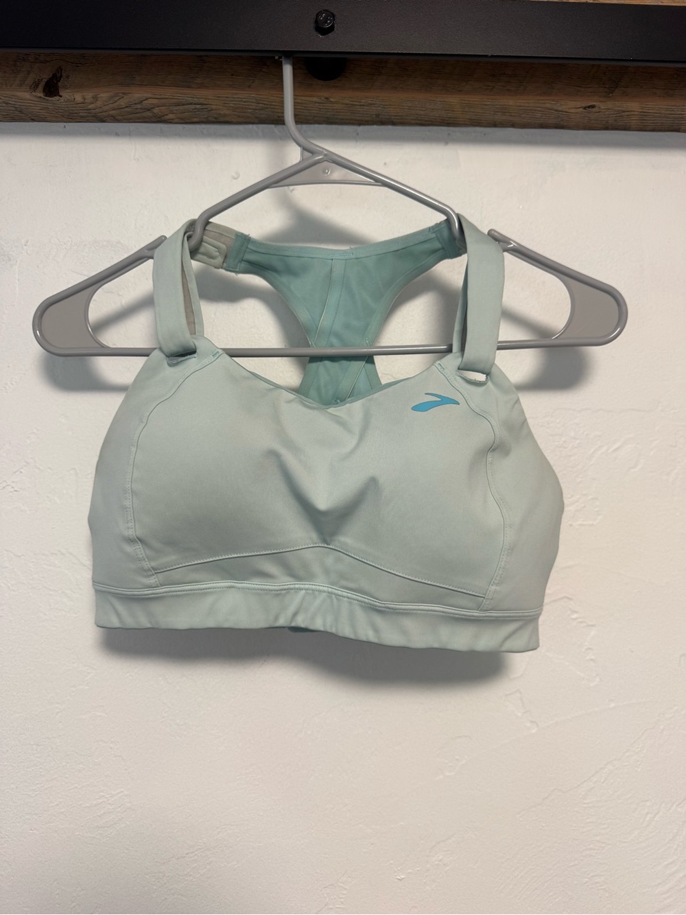 Brooks Rebound Racer Back High Impact Sports Bra - Glacier Jacquard Adjustable